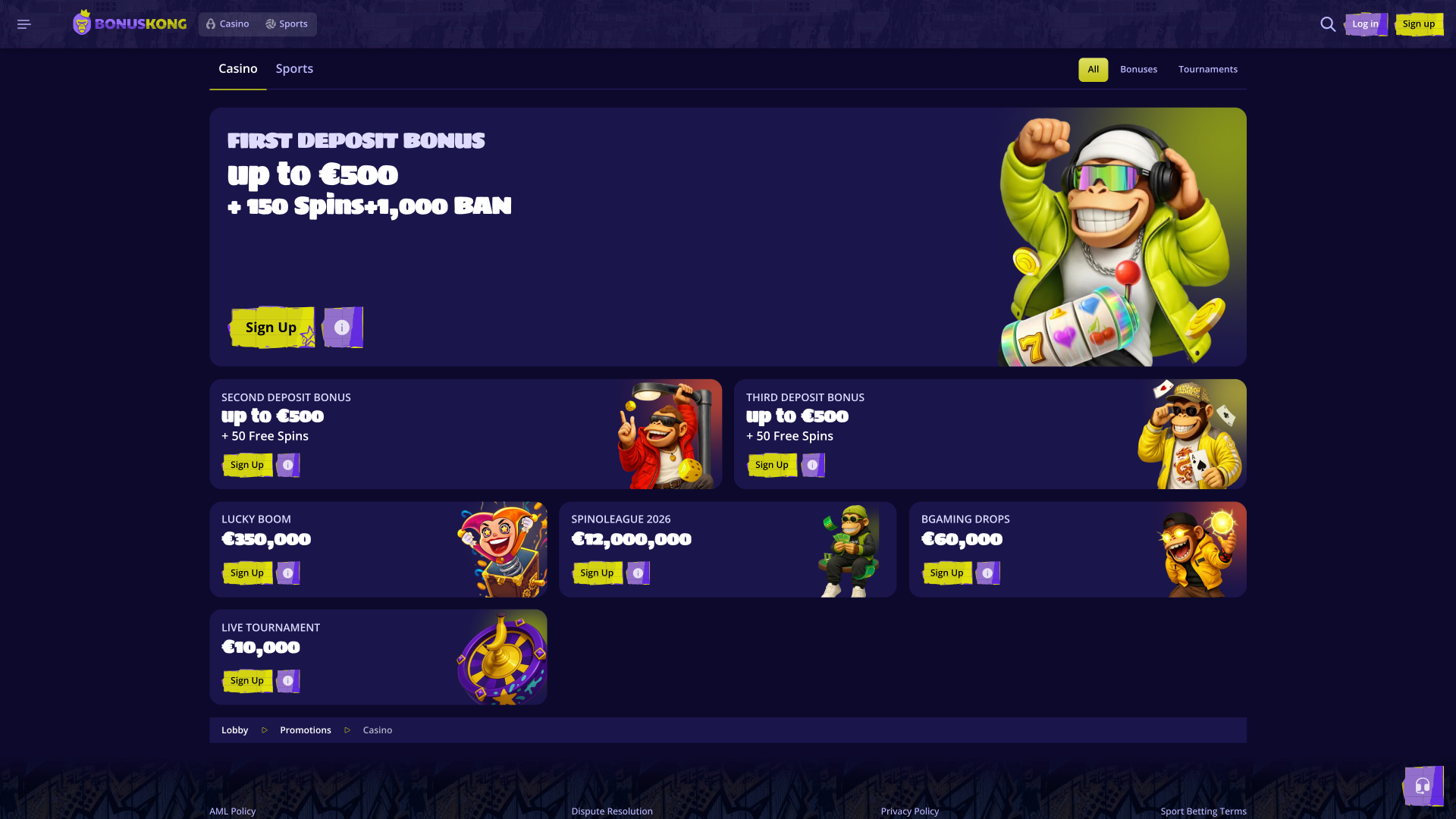 Promozioni del casinò BonusKong