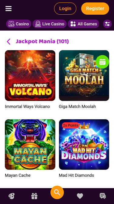 Bote móvil de Boo Casino