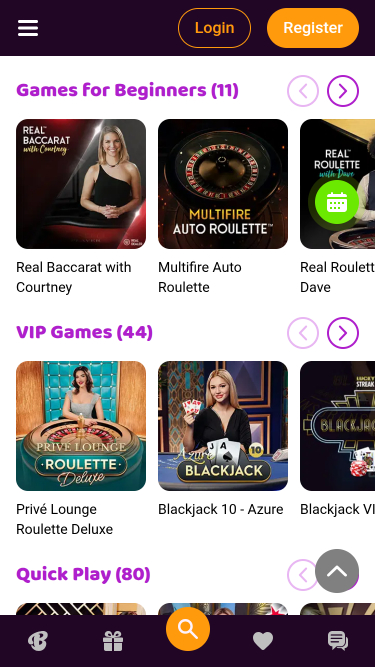 Crupier en vivo móvil de Boo Casino