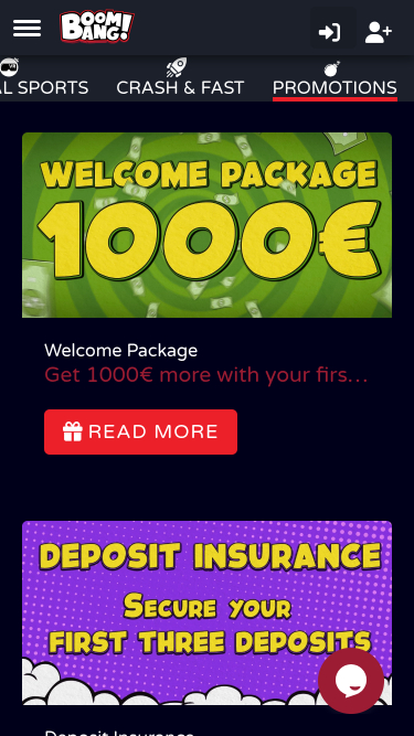 Boombang Casino Móvil Promociones