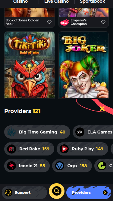 Développeurs de jeux mobiles de Boomerang Casino