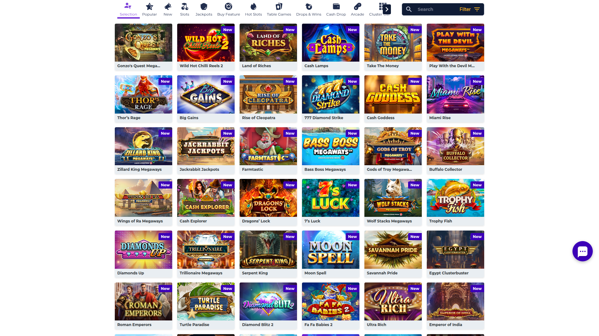 Boost Casino Desktop-Spiele