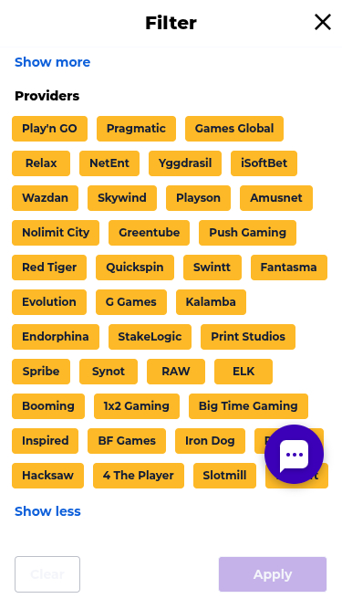 Boost Casino mobile Spieleentwickler