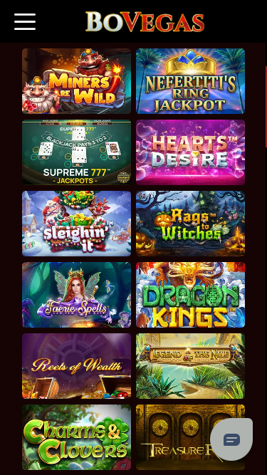 Bote móvil de BoVegas Casino