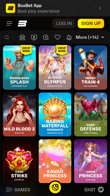 BoxBet Casino mobile Spiele