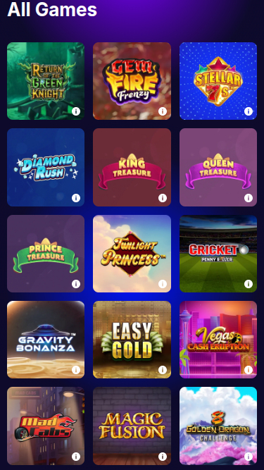BoyleSports Casino mobile Spiele
