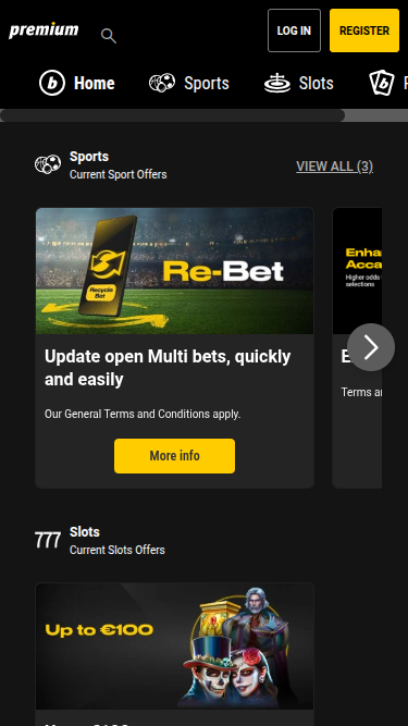 Promotions mobiles de Bpremium Casino