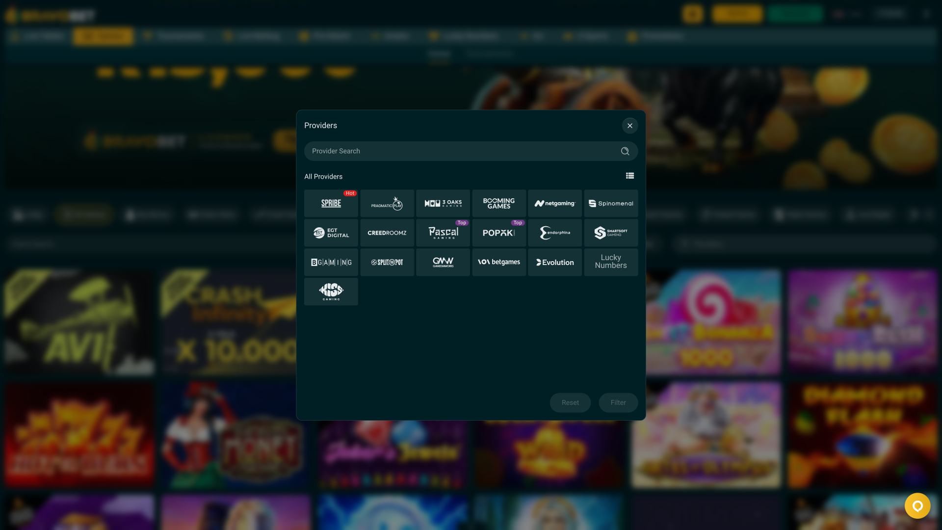 BravoBetカジノデスクトップゲーム開発者