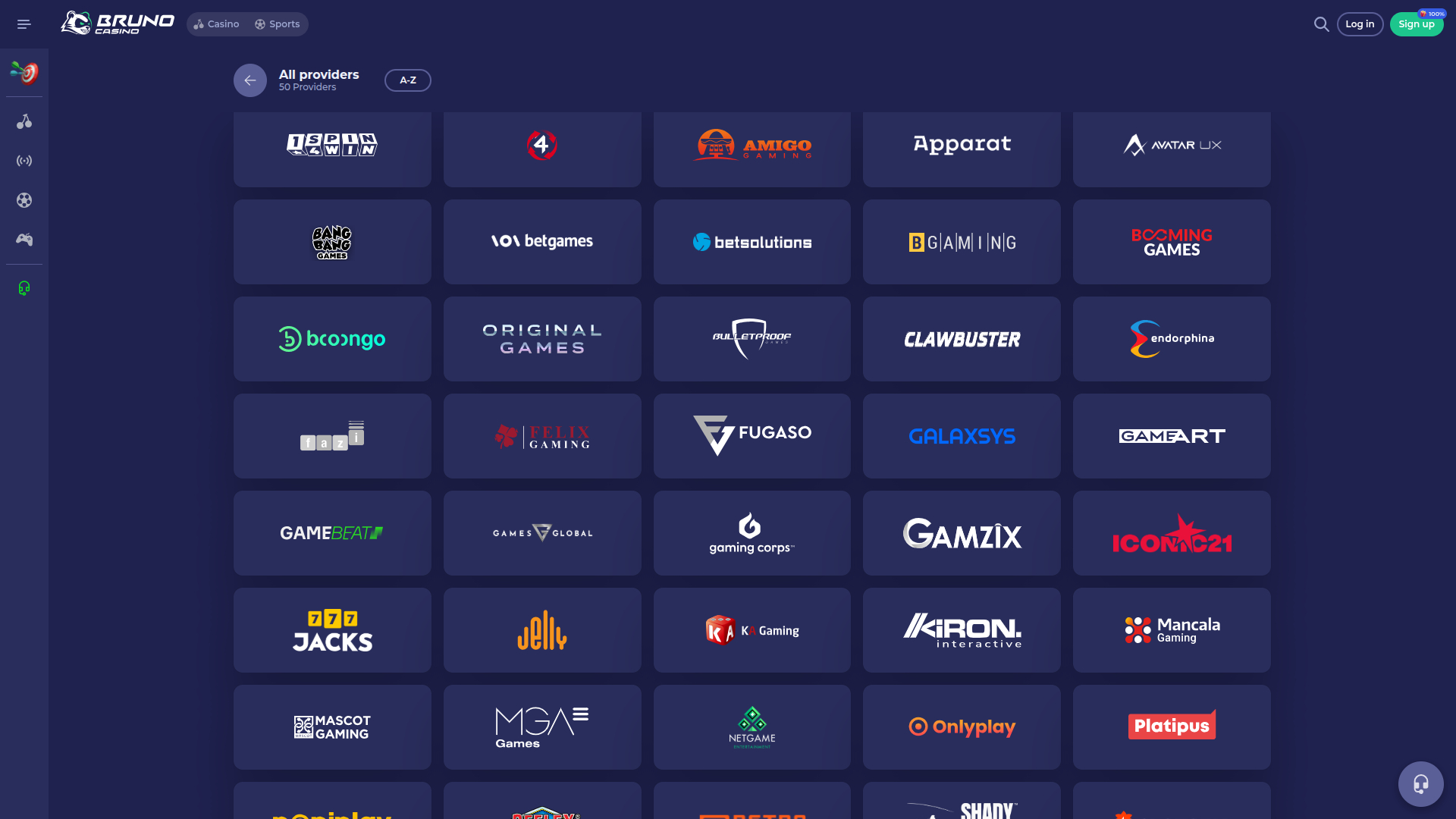 Desarrolladores de juegos de escritorio de Bruno Casino