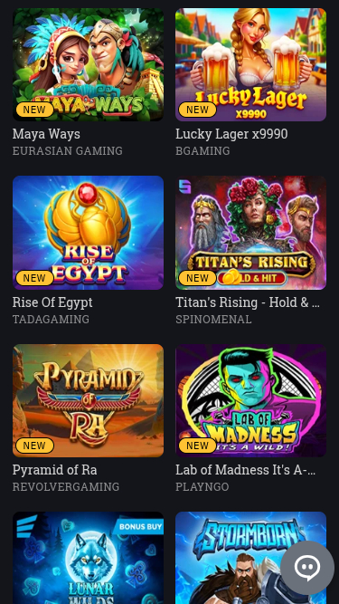 Jeux mobiles de Bspin.io Casino
