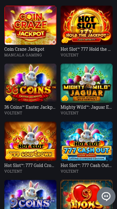Jackpot mobile de Bspin.io Casino