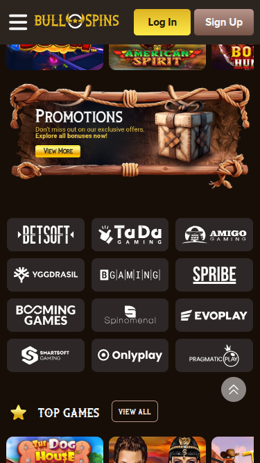 Bull Spins Casino Mobile Game Developers