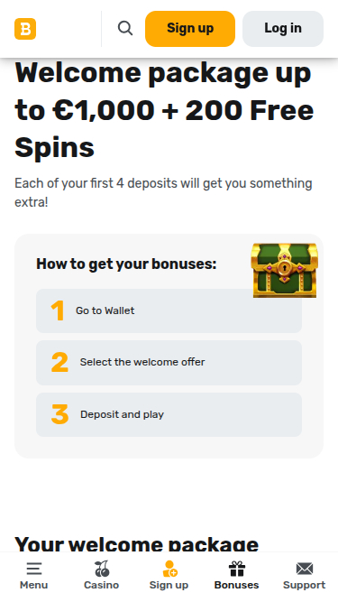 Promociones móviles de Bulletz Casino