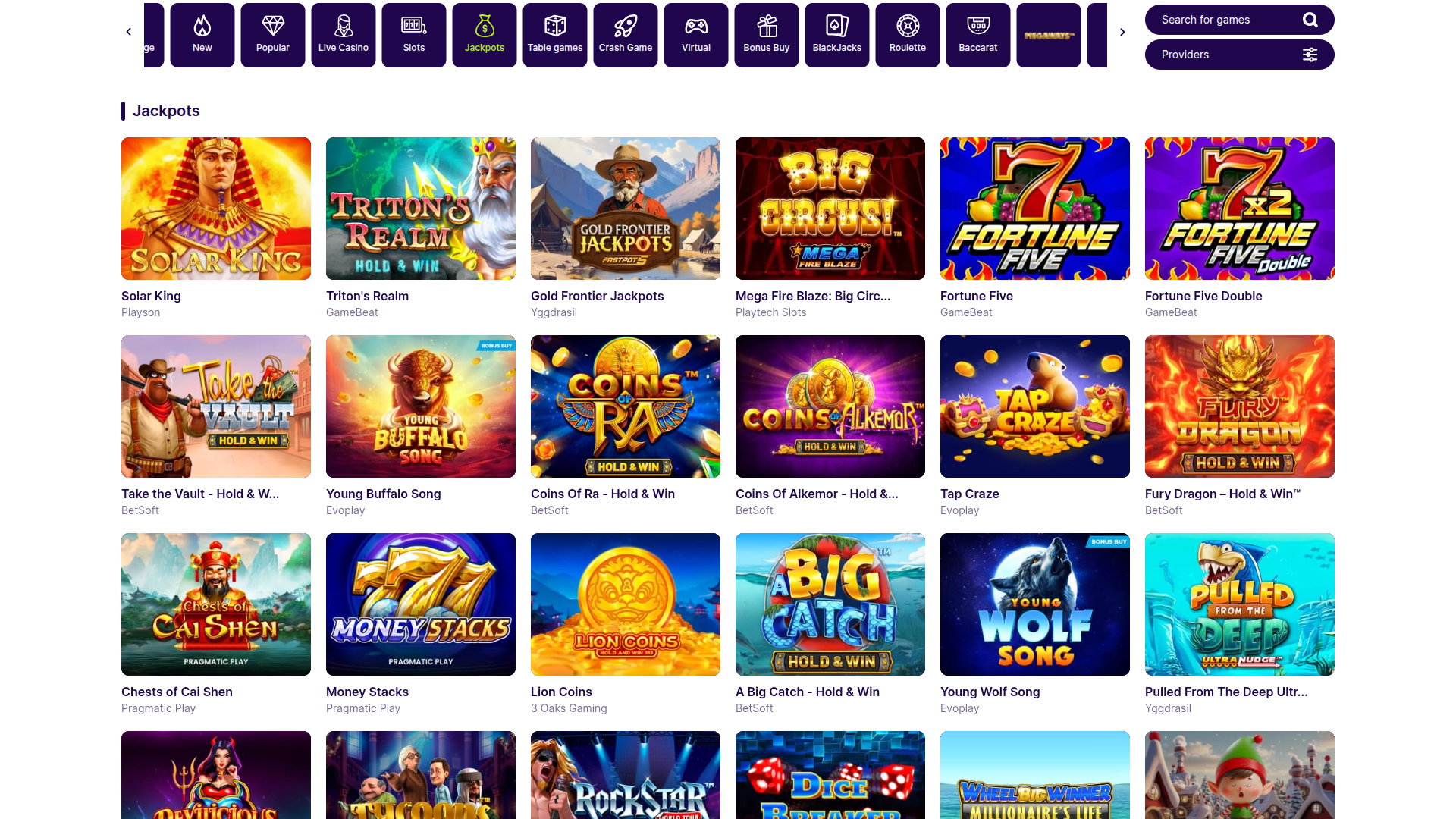 Bote de Bullsbet Casino para escritorio