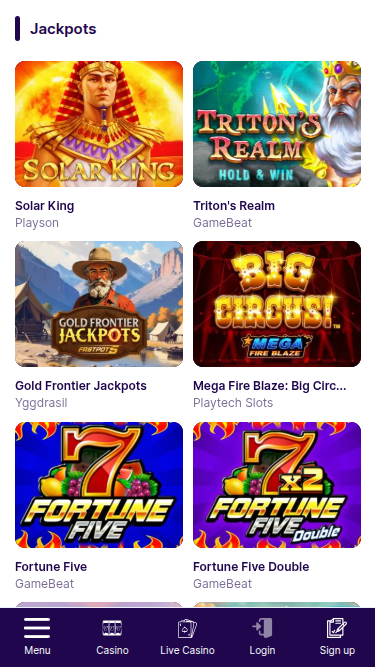 Bote de Bullsbet Casino para móvil