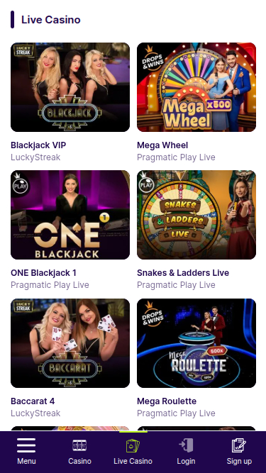 Crupier en vivo de Bullsbet Casino para móvil