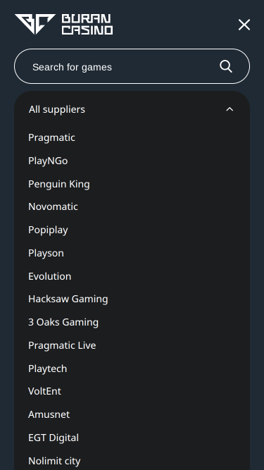 Développeurs de Jeux Mobiles de Buran Casino