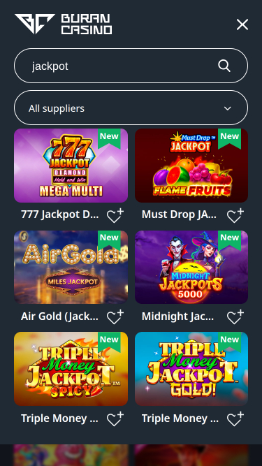 Buran Casino Mobile Jackpot