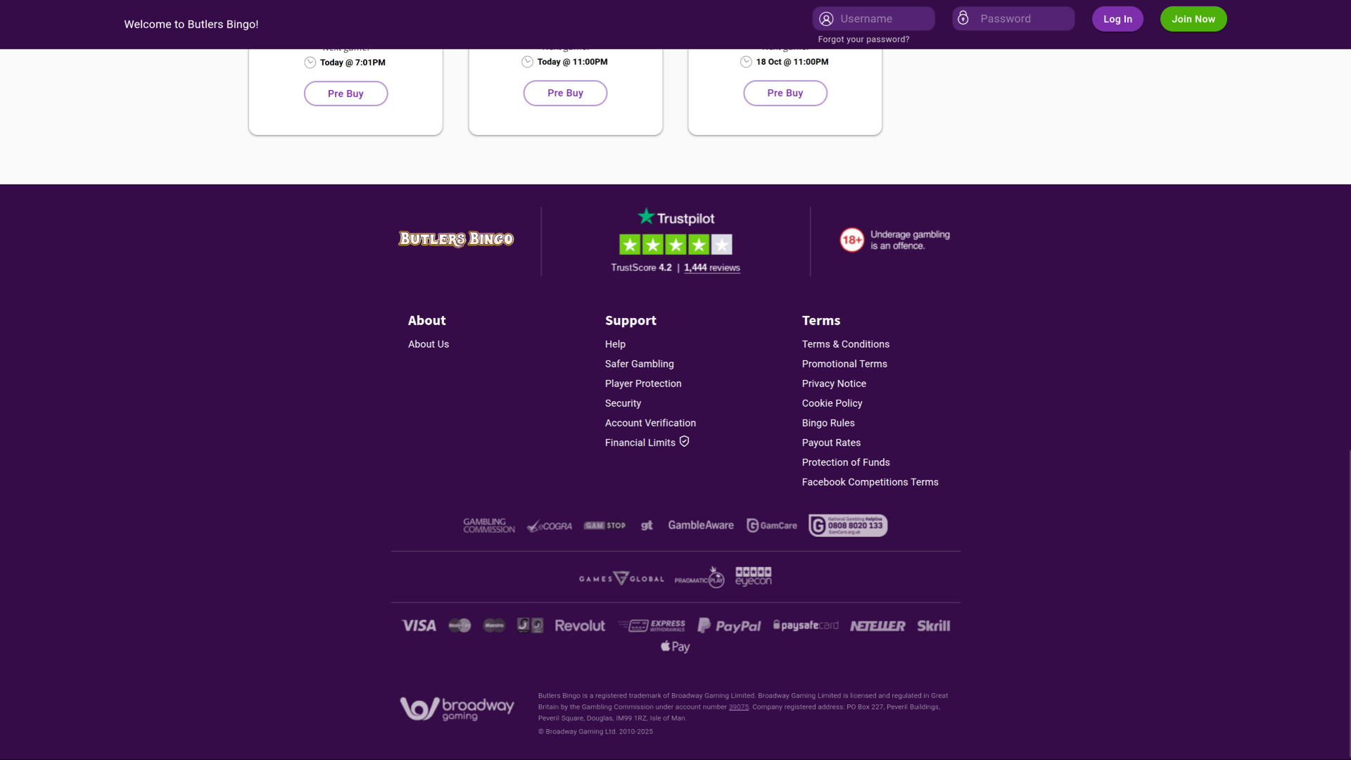 Développeurs de jeux de Butlers Bingo pour ordinateur de bureau