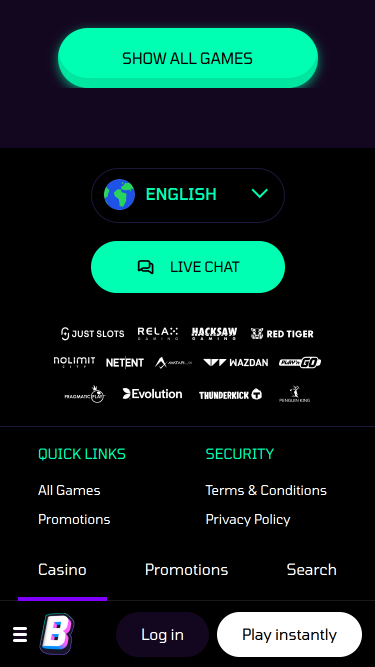 Buumi Casino Mobile-Spielentwickler