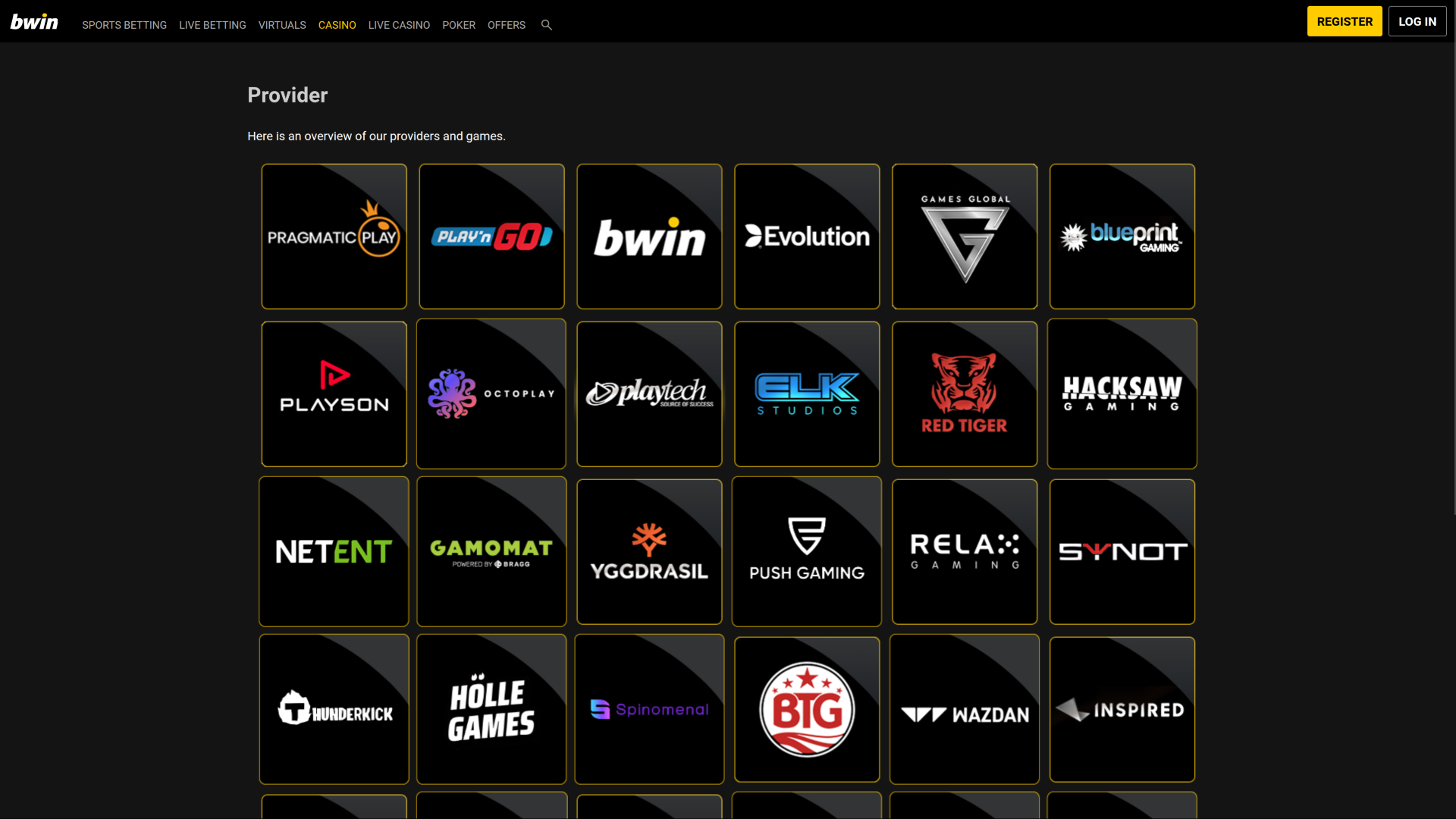 Bwin Casino Desktop-Spielentwickler