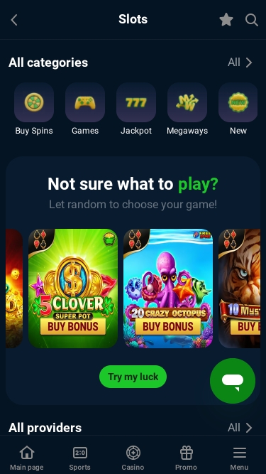 Jeux mobiles de casino Calitoro