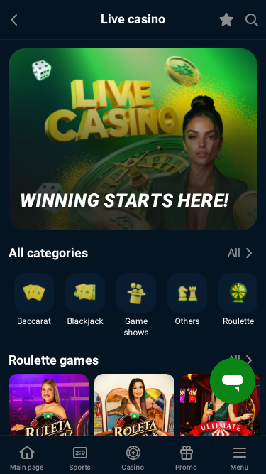 Calitoro Casino Mobile Croupier en direct
