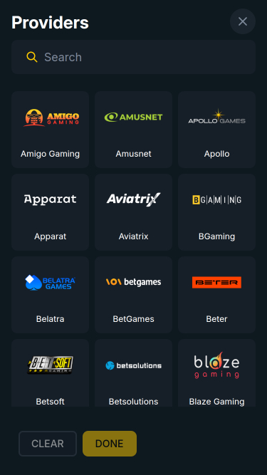 Campeonbet Casino Mobile Game Developers