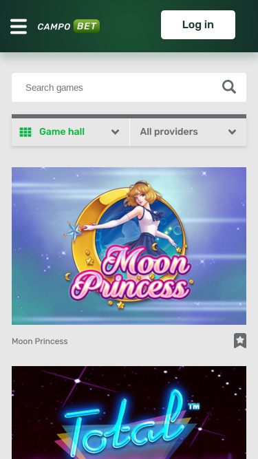 Jeux mobiles de Campobet Casino