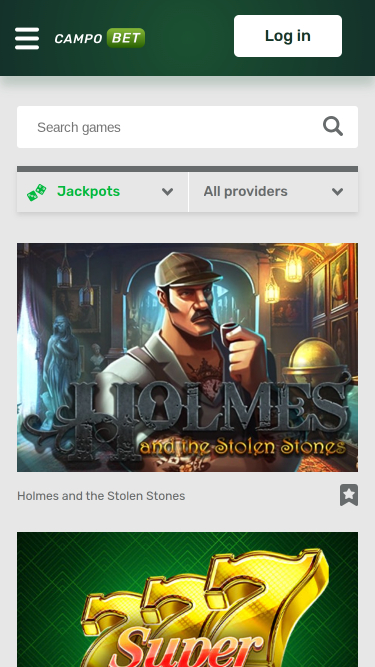 Jackpot mobile de Campobet Casino