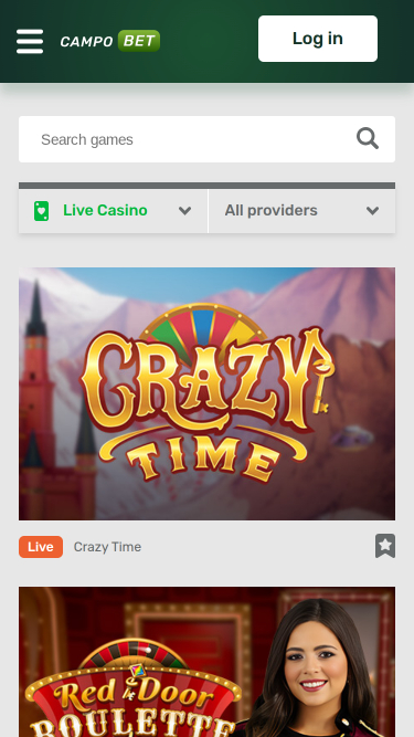 Croupier en direct mobile de Campobet Casino