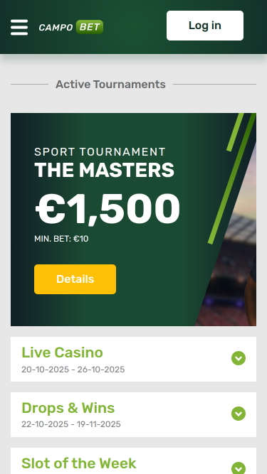 Tournois mobiles de Campobet Casino