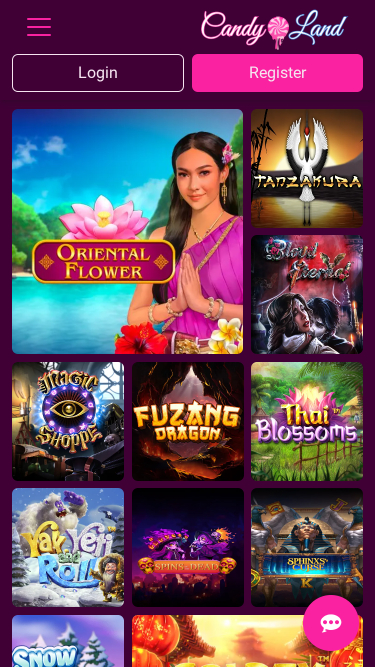 Jeux mobiles de CandyLand Casino