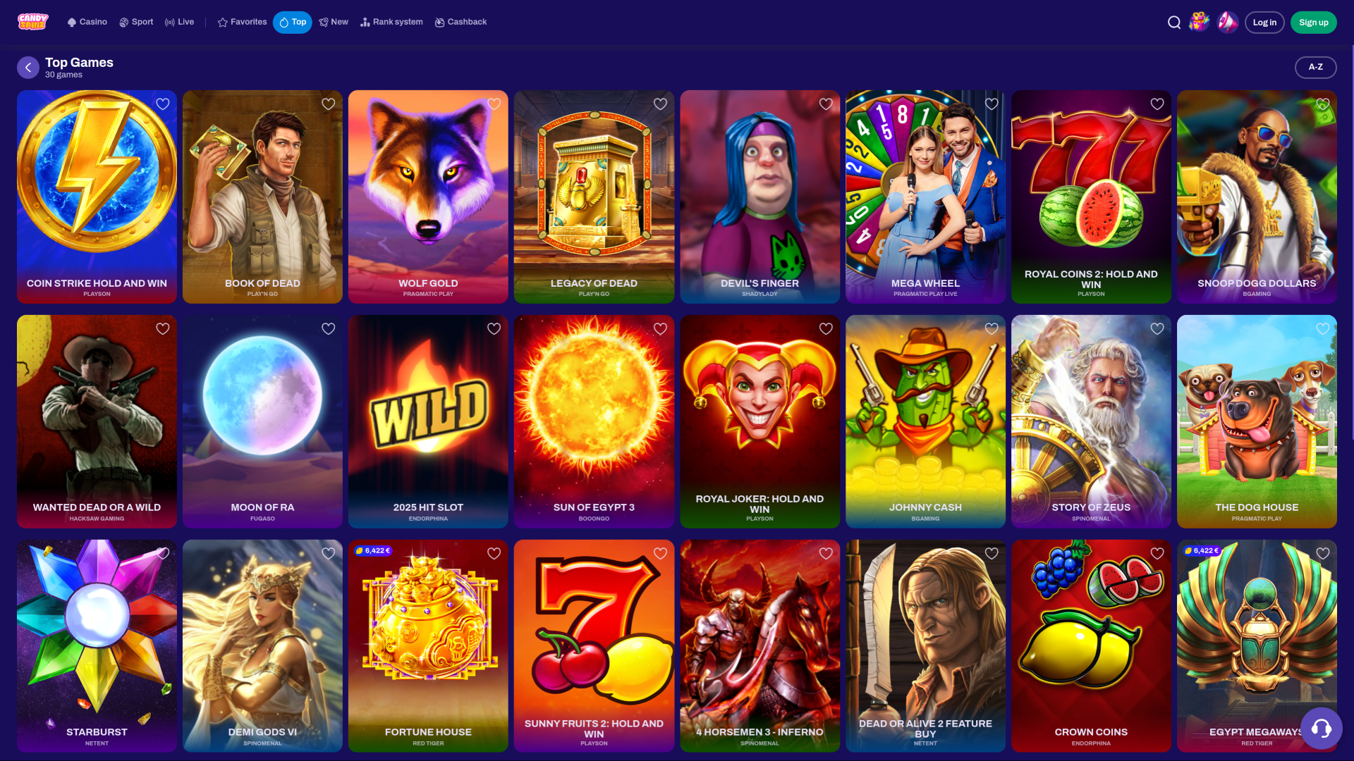 CandySpinz Casino Bureau Jeux