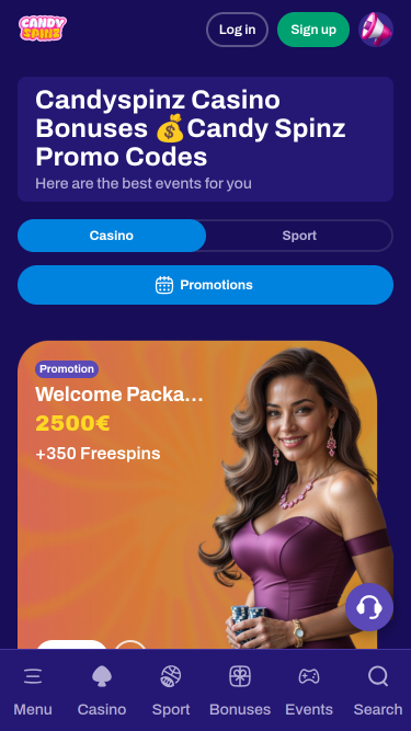 CandySpinz Casino Mobile Promotions