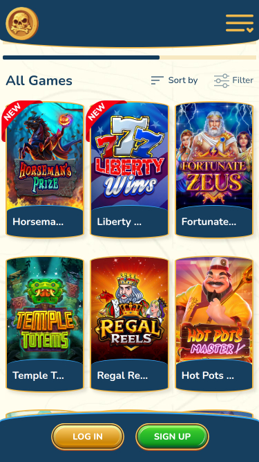 Captain Jack Casino Mobile Games
