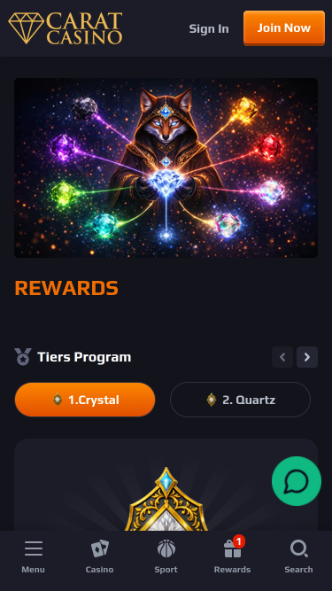 CaratCasino Casino Mobile VIP