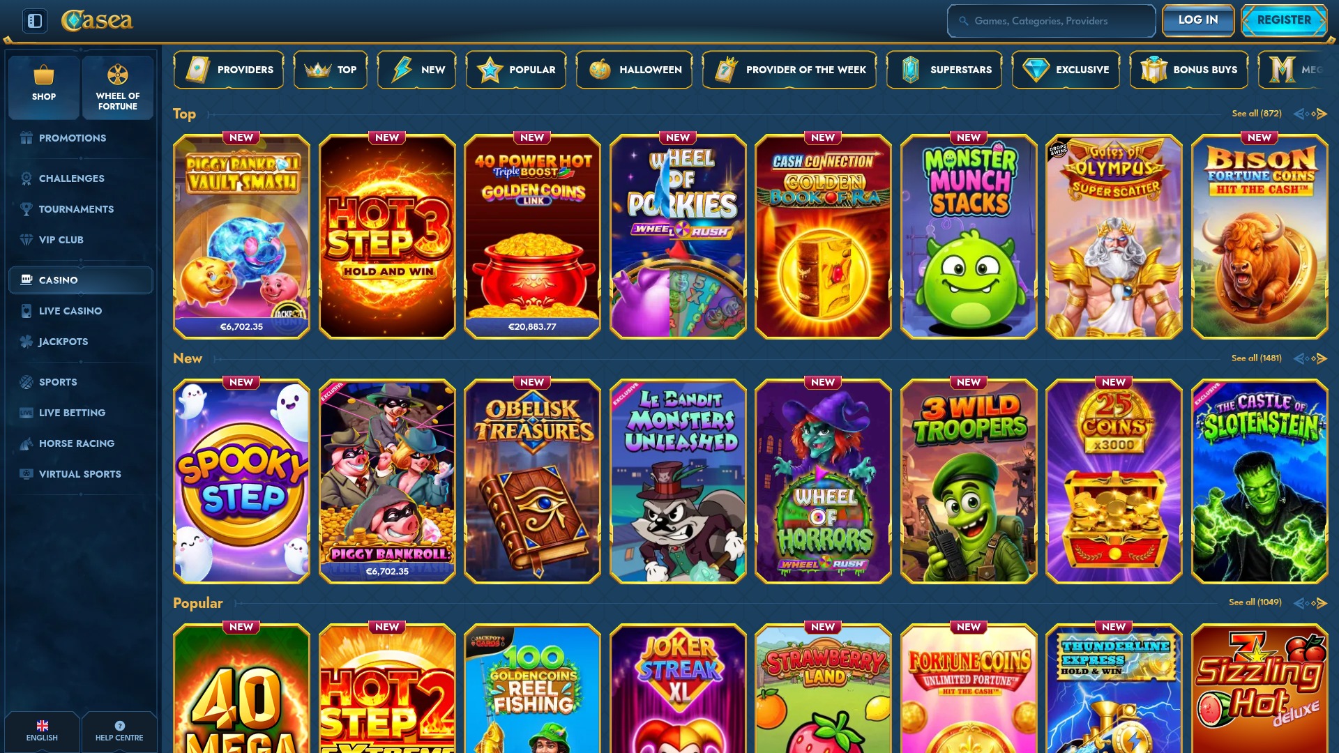 Juegos de casino Casea