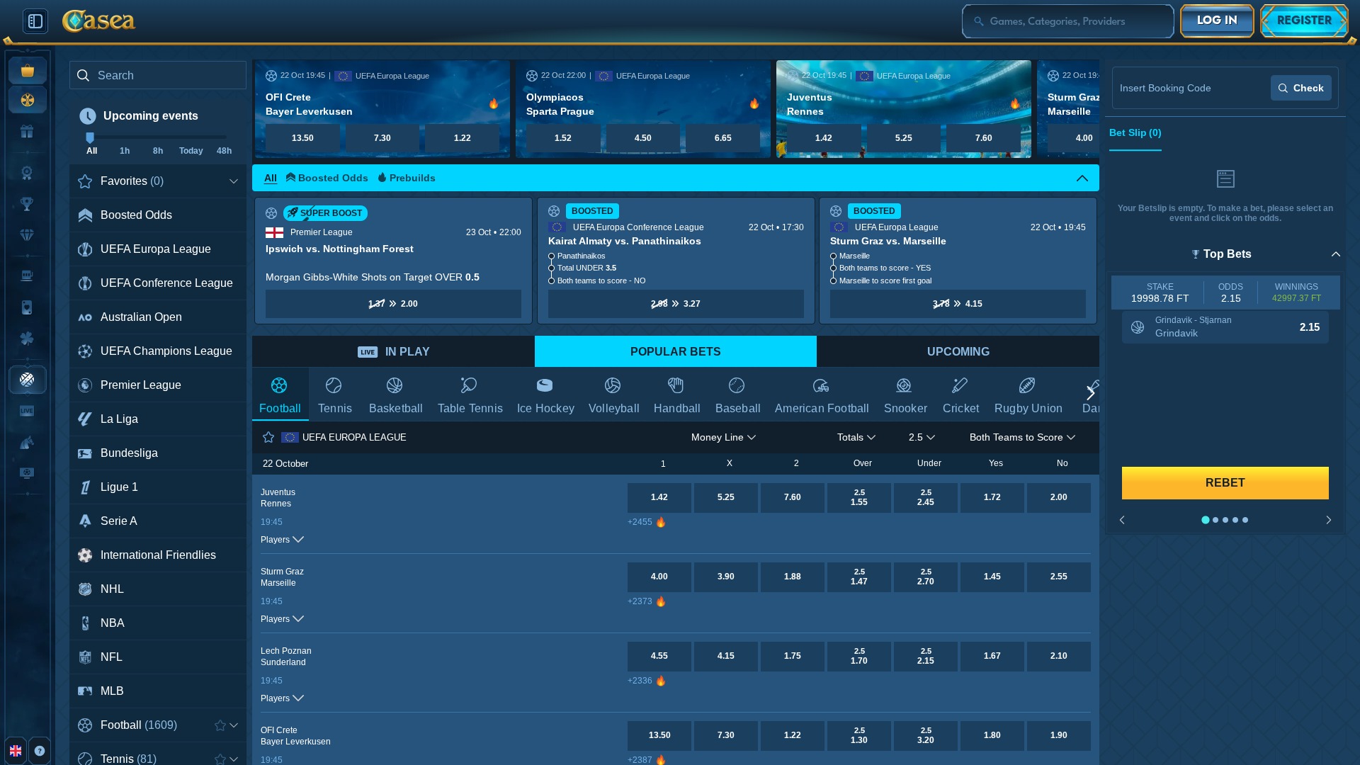 Casea Casino Deportes de escritorio
