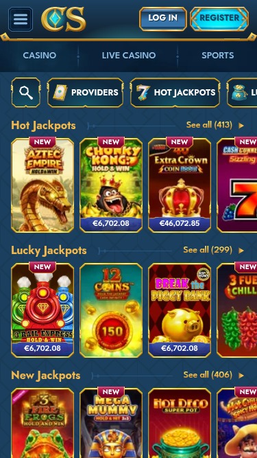 Jackpot móvil del Casino Casea