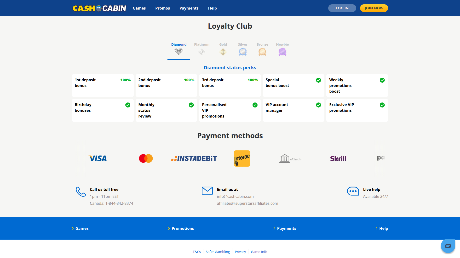 Programme VIP de bureau Cash Cabin