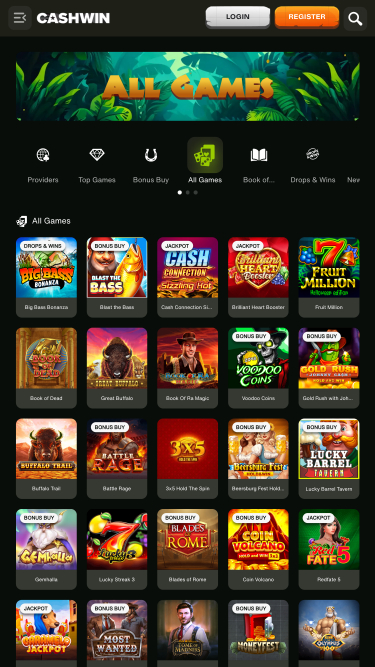 Jeux de Cashwin sur mobile