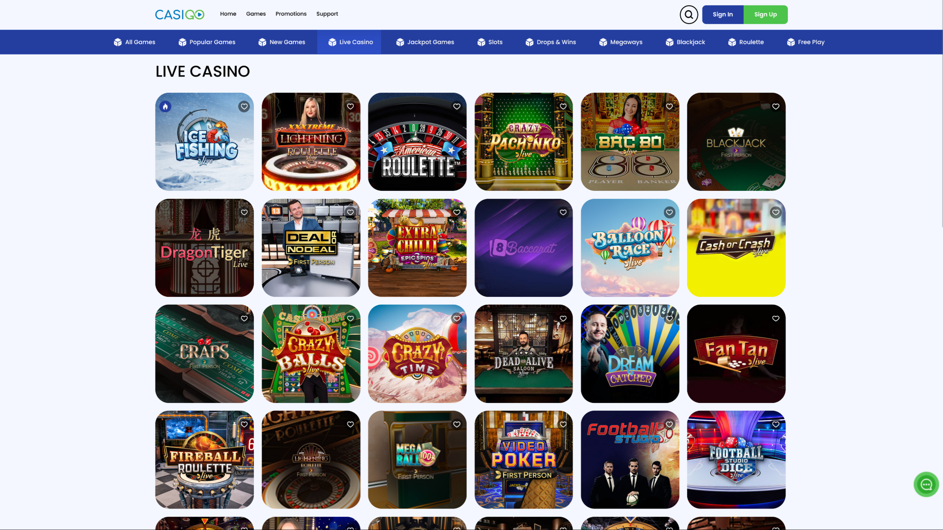 Croupier en direct du casino Casigo sur ordinateur