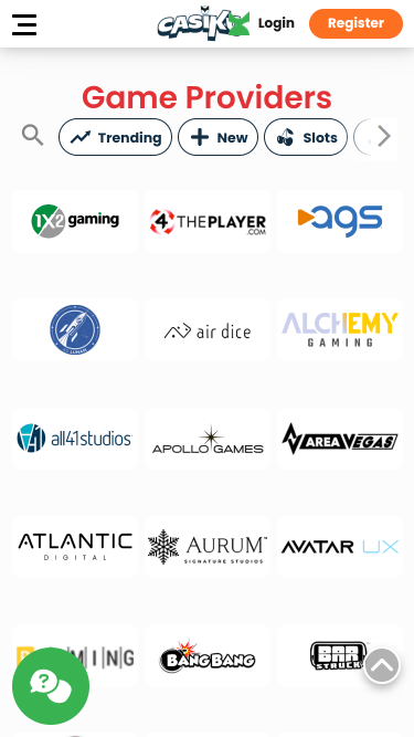 Casiku Casino Spielentwickler Mobil