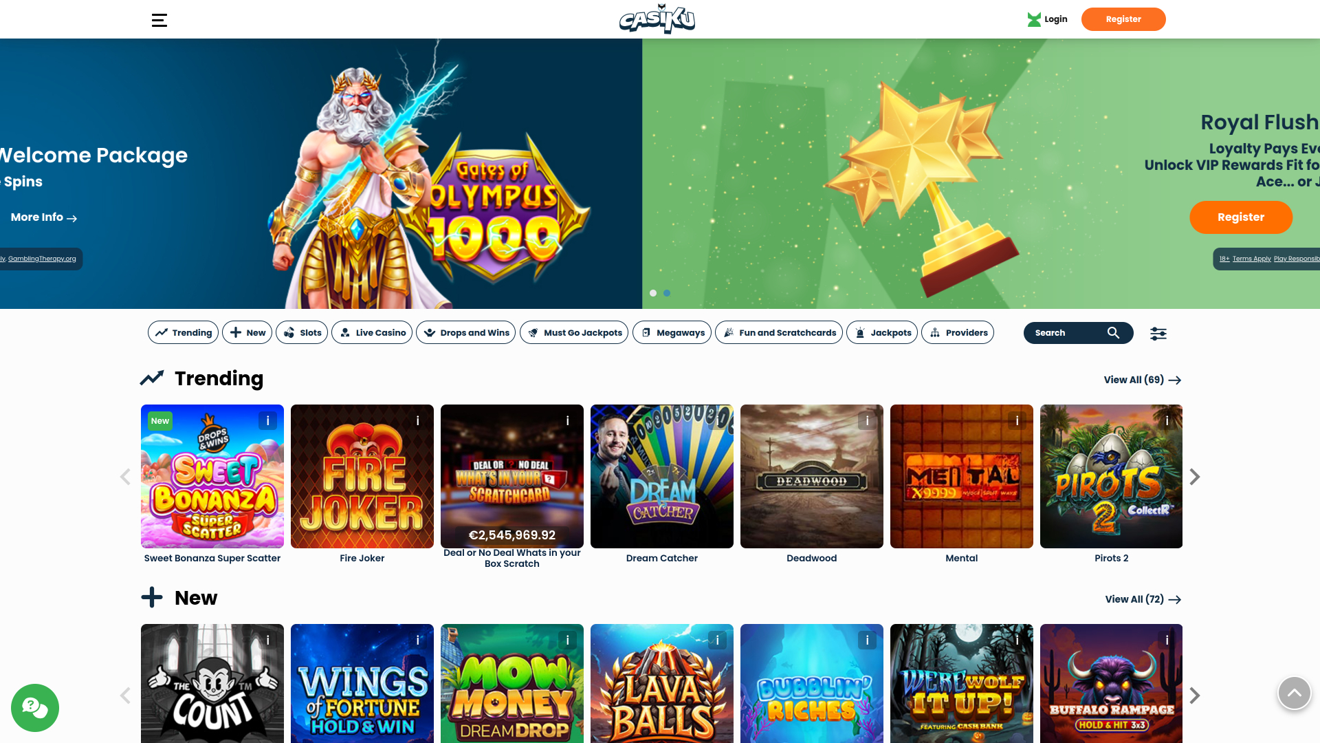 Casiku Casino Spiele Desktop