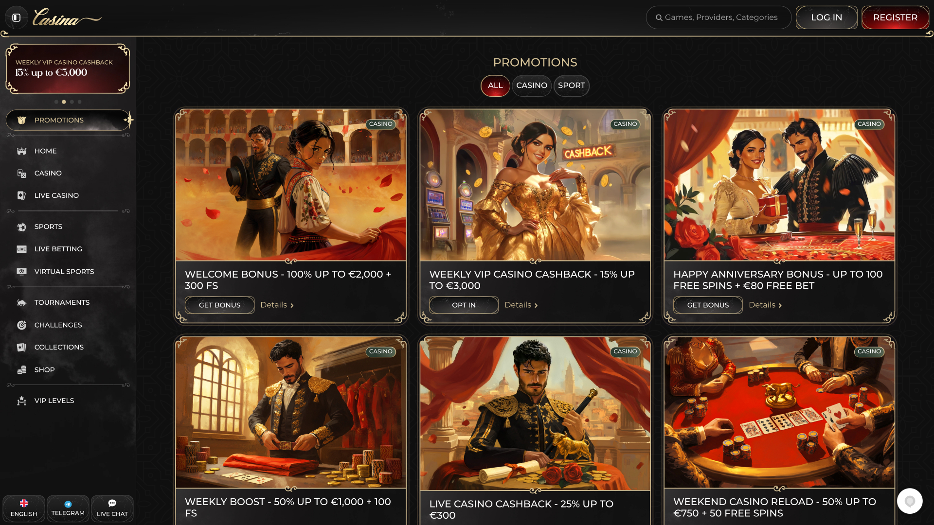 Promociones de Casina Casino