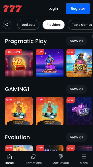 Développeurs de jeux mobiles de Casino 777