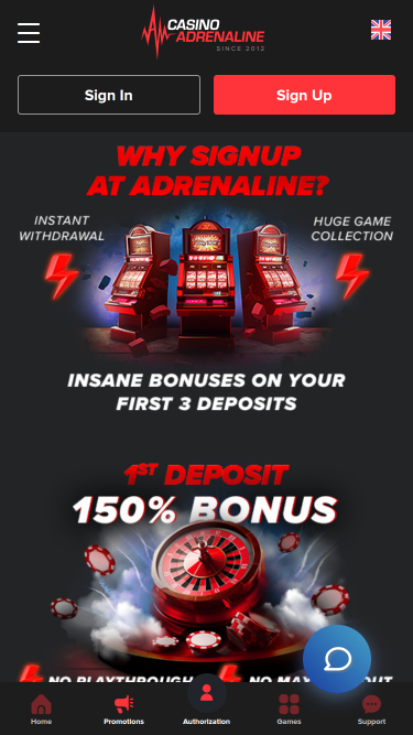 Casino Adrenaline Mobile Promotions