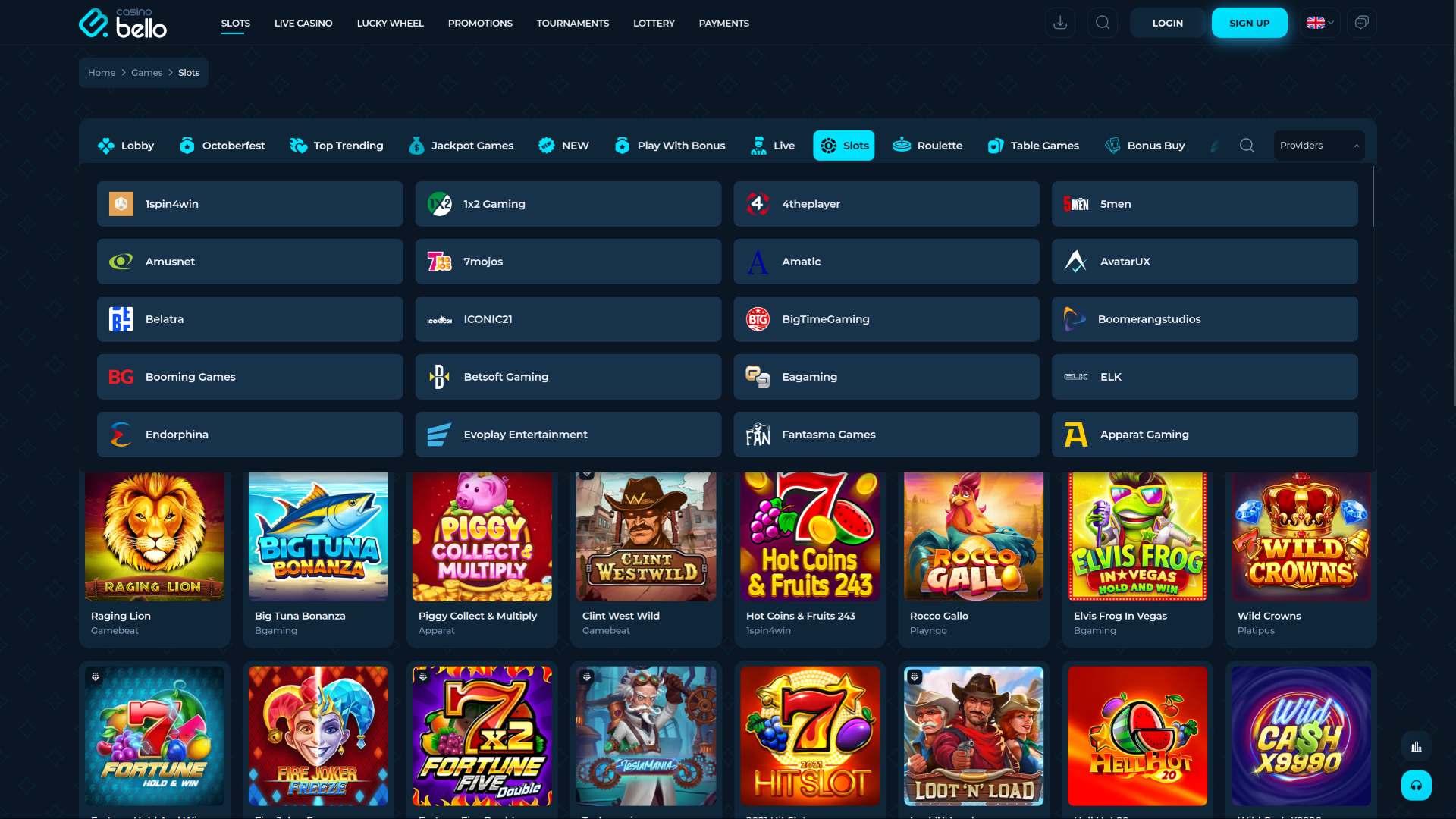 Casino Bello Desktop Game Developers