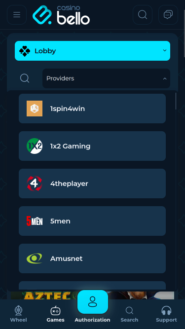 Casino Bello Mobile Game Developers